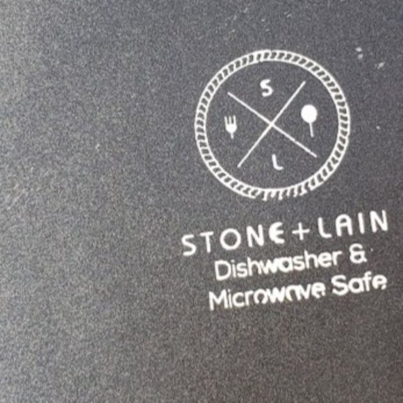 NEW Set of 4 Stone + Lain Stoneware plates 7.5" Blue Black Replacement Plate Rou - Picture 4 of 8